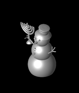 yeniden düzenleme gezegen kardan adam Hanukkah sno 3d print model - Mito3D
