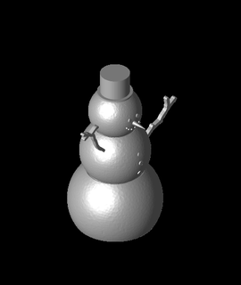 remixar planetário boneco neve calebtimoteo 3d print model - Mito3D