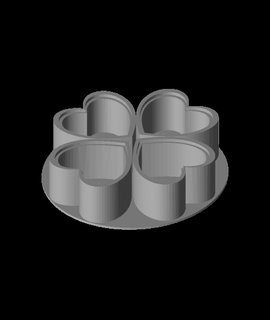 yeniden düzenleme basit kalp Kutu kapak 3d print model - Mito3D