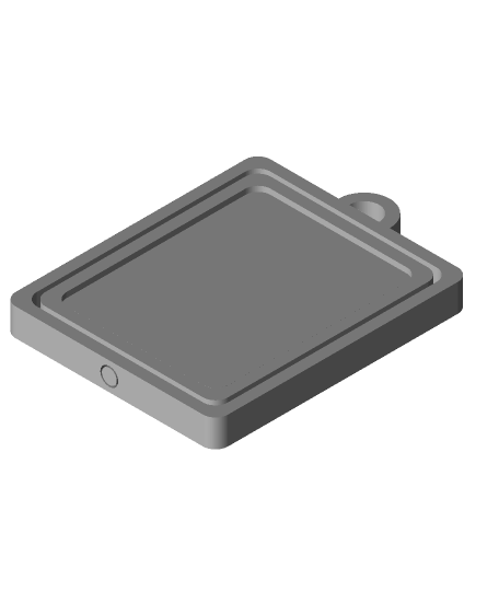 remixable rectangular rotating keychain - 3D print model - Mito3D