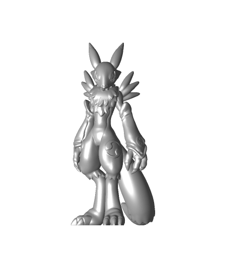 renamon - digimon fan art Arts & Entertainment 3D print model - Mito3D