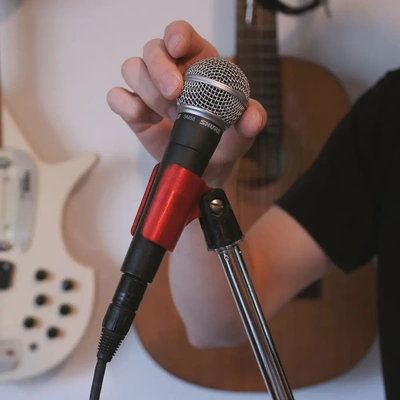 değiştirme mikrofon kulp destek 3d by teşekkürler ayakta durmak binmek bağlayıcı tutma klips standlar ambar ses ekipman müzik vokal kayıt dişli yedek ekstra mod tamir etmek 3d print model - Mito3D