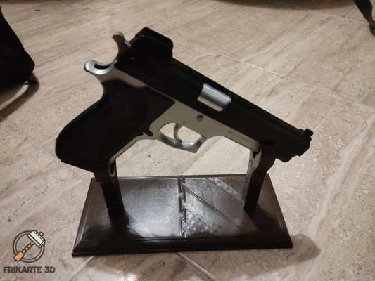réplica pistola monitor estante soporte 3d by frikarte3d on gracias 3d print model - Mito3D
