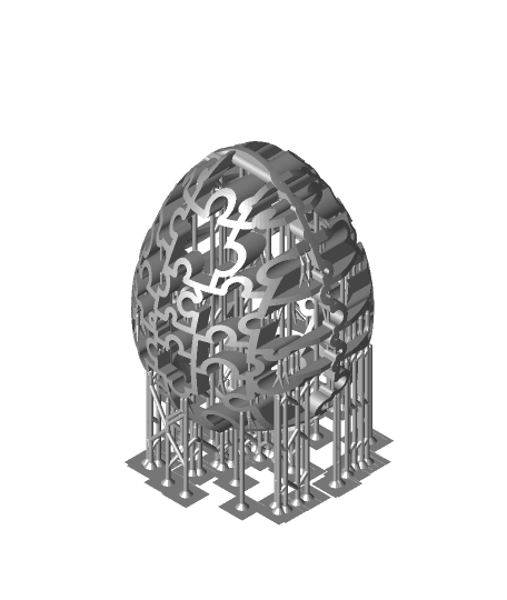 resina Pasqua uovo collezione 2 3d modello cbobo2uco grazie 3D print model - Mito3D