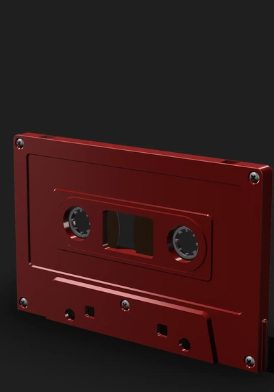 retrò audio tape stl 3d by dalek meccanico on grazie 3d print model - Mito3D