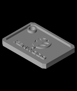 retro kenwood keychain 3d model grepblacksmith thangs 3d print model - Mito3D