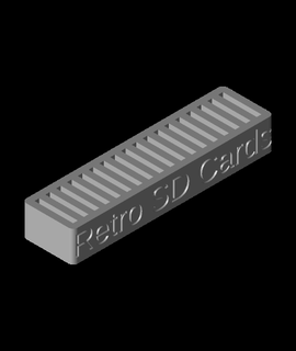 rétro sd cartes 3d modèle flash1965 3d print model - Mito3D