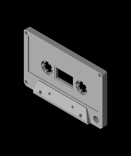 retromaker cassette ruban porte clés passe temps Jeux 3d print model - Mito3D