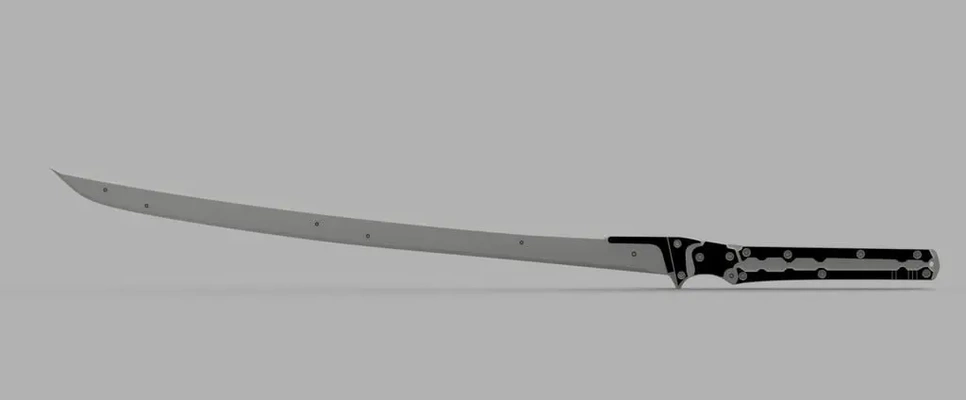 revengeance weapon high frequency blade metal gear - 3d by villainous prop shop on thangs 3d print model - Mito3D