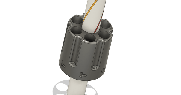 revolver cannuccia cappello cilindro 2a thelightspd 3d print model - Mito3D