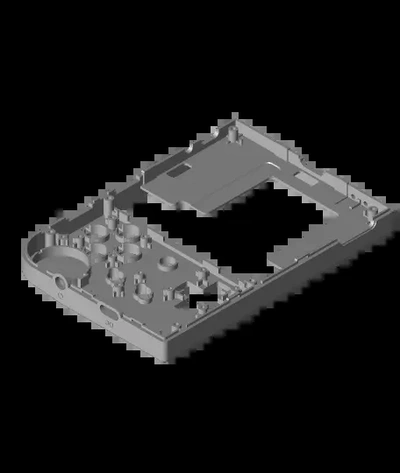 rg35xx plaque frontale 3d by capitaine gommeux 3d print model - Mito3D