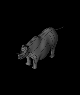 rinoceronte 3d modelo juankmed gracias 3d print model - Mito3D