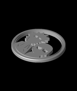 almiar Morty monedas jabalí 3d print model - Mito3D
