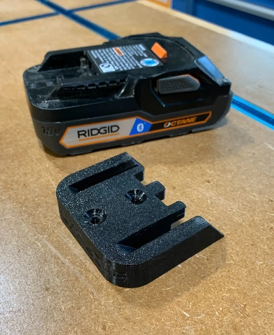 ridgid 18v battery mount - 3d by shop nation on thangs 3d print model - Mito3D