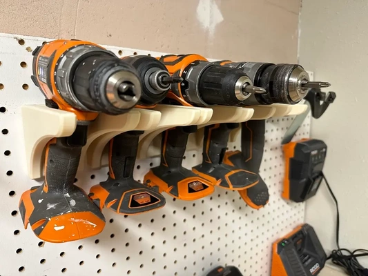 ridgid power tool pegboard holders - 3d by abomb on thangs 3d print model - Mito3D
