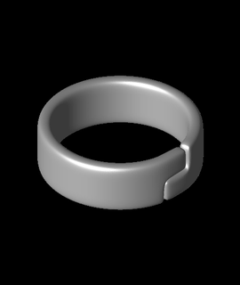anel branco Gap mk1 b render artes entretenimento 3d print model - Mito3D