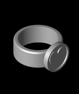 anillo amor ev 3d print model - Mito3D
