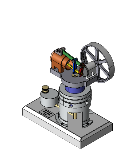 Robinson heiß Luft Motor 3d Modell danke 3D print model - Mito3D