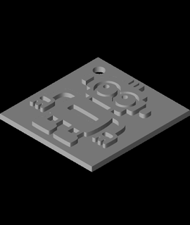 robot clé chaîne conception passe temps Jeux 3d print model - Mito3D