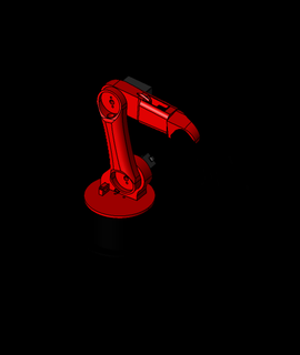 robótico braço stp 3d print model - Mito3D