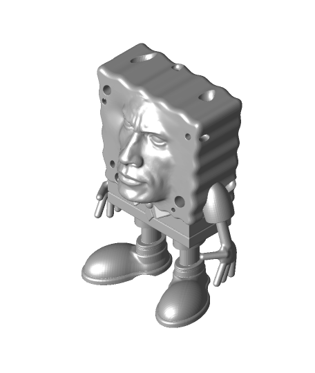 rockbobsquarepantsstl 3d modello thinair3d grazie 3D print model - Mito3D