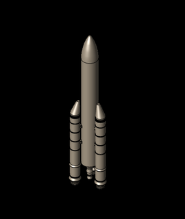 Rakete 3d Modell pxoder danke 3d print model - Mito3D