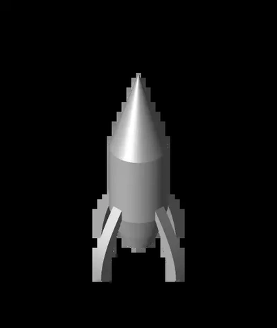 rocket - 3d by k2b1r4295 on thangs 3d print model - Mito3D