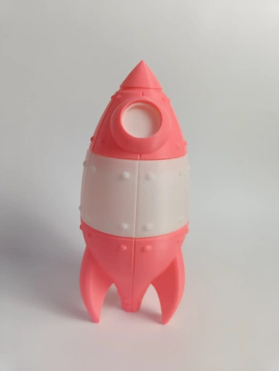 cohete envase cerdito banco 3d by ri0m0 on gracias 3d print model - Mito3D