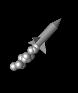 Rakete dc3stl 3d Modell trexcook09 danke 3d print model - Mito3D