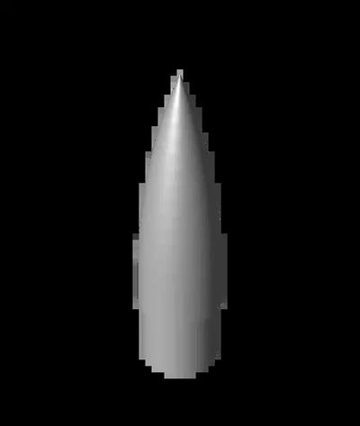 fusée nez cône 3d by élevé 3d print model - Mito3D