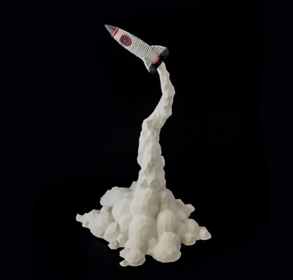 roket sigara içmek springo 3d by teşekkürler duman bulutu füze nükleer bomba bulut iz model minyatür roketler bulutlar yollar tüyler bitki 3d print model - Mito3D