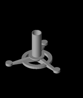 cohete soportes aficiones juegos 3d print model - Mito3D