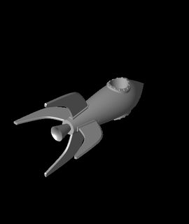 fusée arbre topper 3d modèle dlbatescom 3d print model - Mito3D