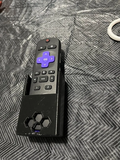 roku ultra remote holderstl - 3d by savoyjeremiahjr on thangs 3d print model - Mito3D