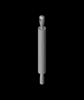 rolling pin earrings machenna56k 3d print model - Mito3D