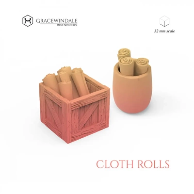 rolls of cloth or maps - 3d by gracewindale on thangs 3d print model - Mito3D