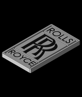Rollen Royce Logo caddesignwork 3d print model - Mito3D