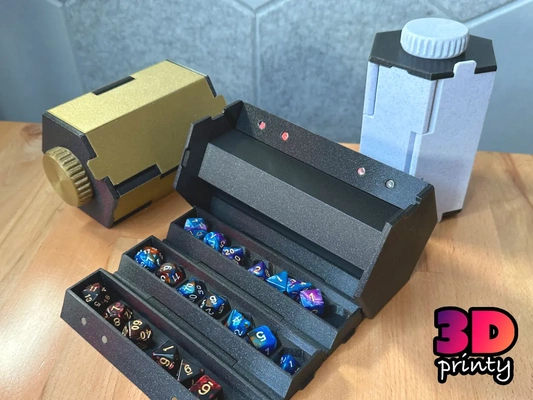 rollup dice box large - 3d by 3dprinty on thangs 3d print model - Mito3D