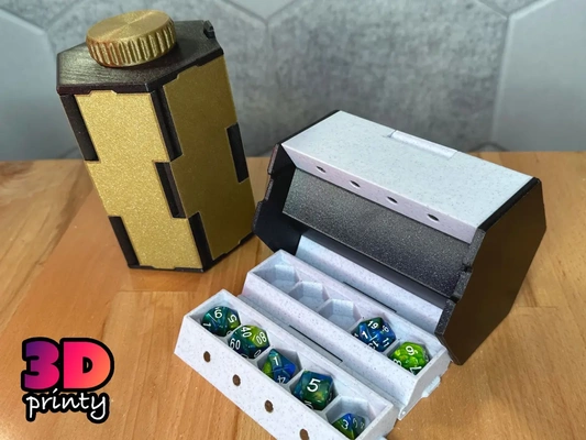 rollup dice box small - 3d by 3dprinty on thangs 3d print model - Mito3D