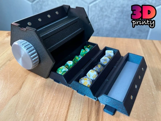 rollup dice box small inset core - 3d by 3dprinty on thangs 3d print model - Mito3D