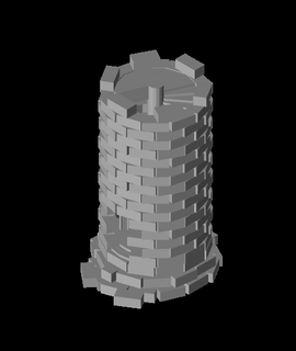 torre xadrez peça estranheza hobbies jogos 3d print model - Mito3D