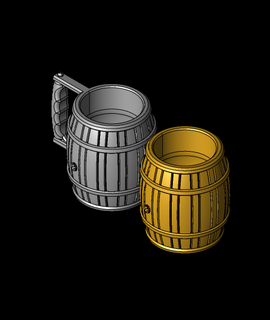 root beer barrel - 12oz coozie aka st 3d model thangs 3d print model - Mito3D