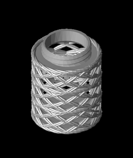 rope knit dice tub screw lid Pop Culture 3d print model - Mito3D