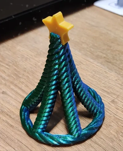 rope weave xmas decoration easy no support print - 3d by oddity on thangs 3d print model - Mito3D