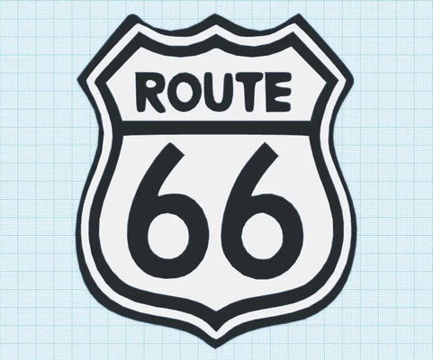 route 66 3d by bb technologie 3d print model - Mito3D