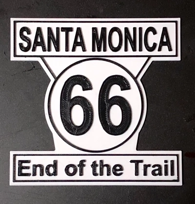 route 66 santa monicastl - 3d by asseenon on thangs 3d print model - Mito3D