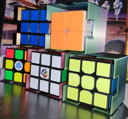 rubik's cube display holder - 3d by psybertech on thangs 3d print model - Mito3D