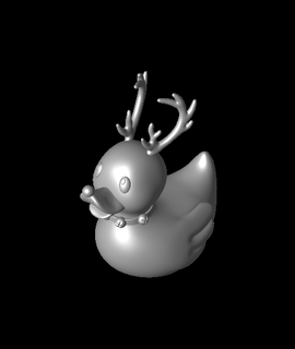 Rudolph borracha patinho 3d print model - Mito3D