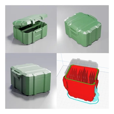áspero caixa pequeno tamanho impressão is apoia incluído 3d by mhvant on 3d print model - Mito3D