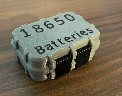 áspero caixa 18650 baterias ernie7772 3d print model - Mito3D